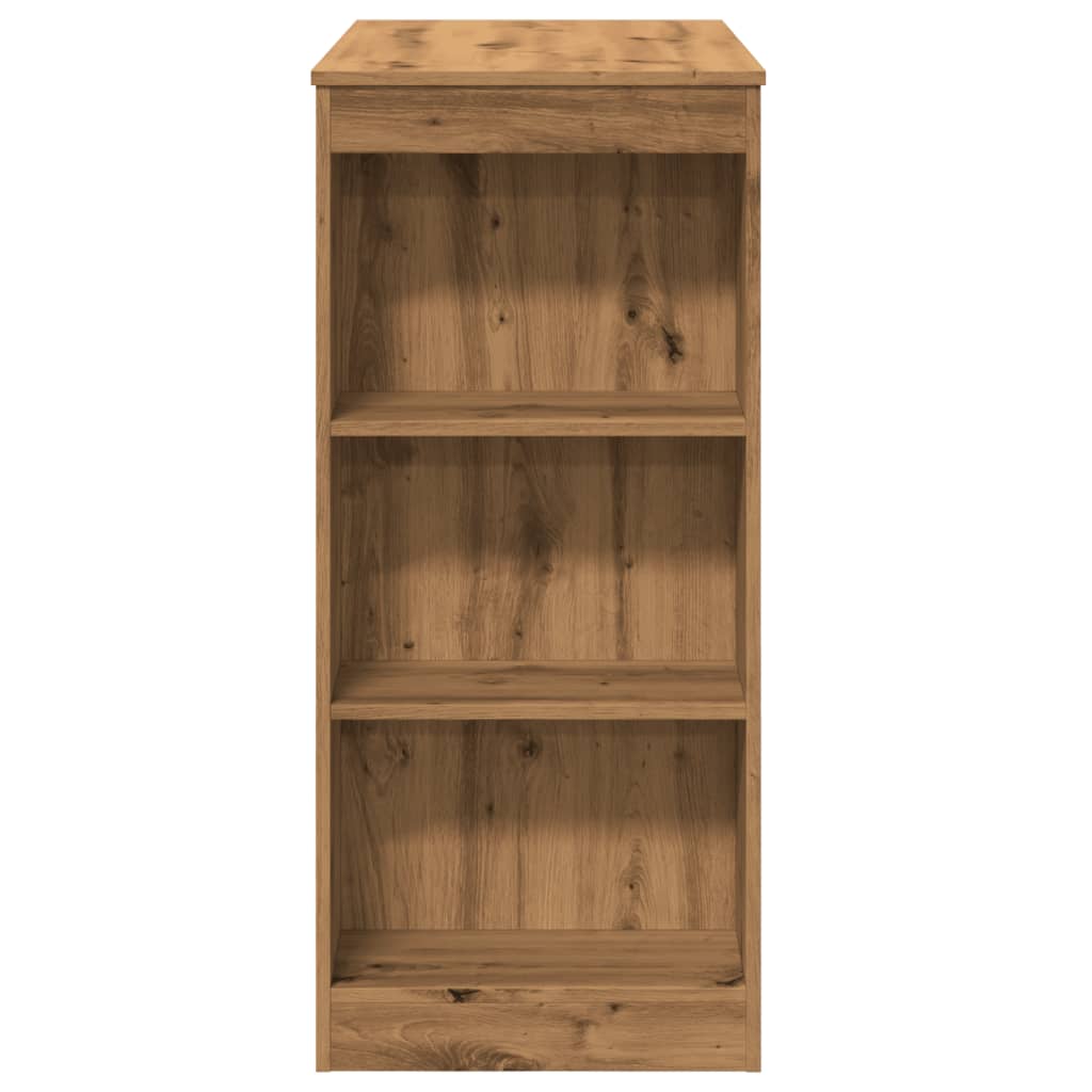 vidaXL Stolik barowy z półkami, dąb artisian, 95x47x103,5 cm