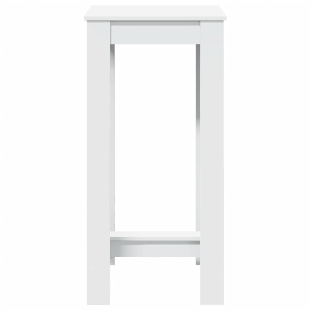 vidaXL Stolik barowy, biały, 51x50x103,5 cm, materiał drewnopochodny