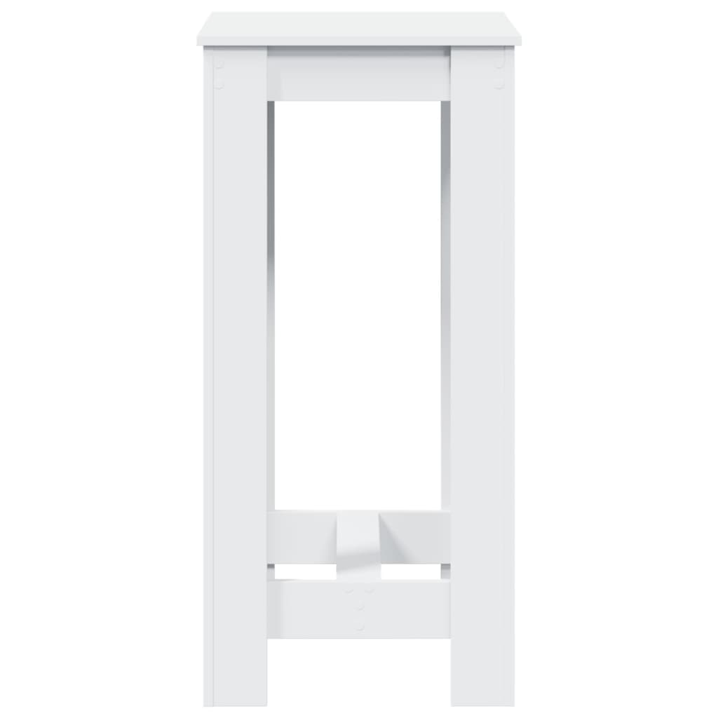 vidaXL Stolik barowy, biały, 51x50x103,5 cm, materiał drewnopochodny