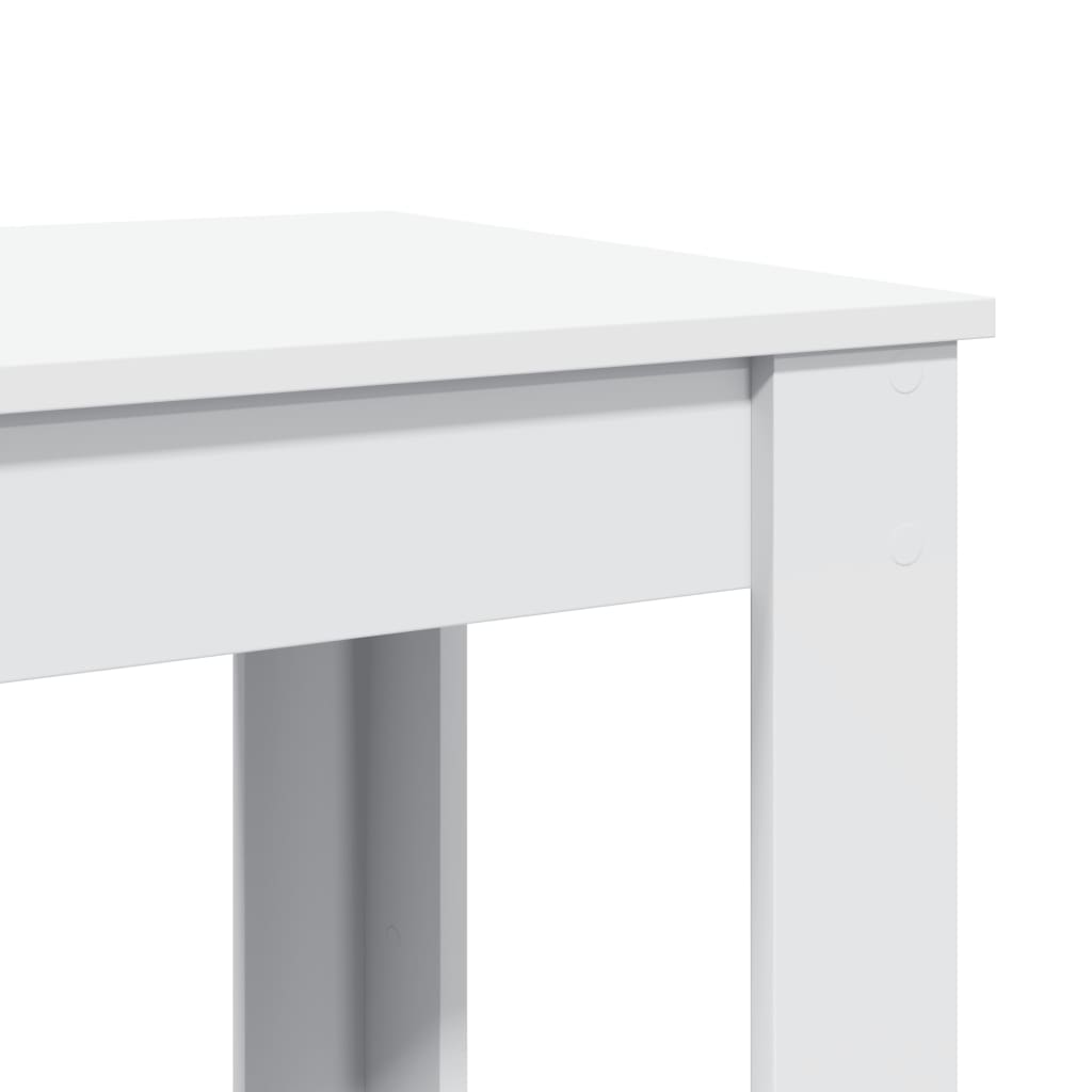 vidaXL Stolik barowy, biały, 51x50x103,5 cm, materiał drewnopochodny