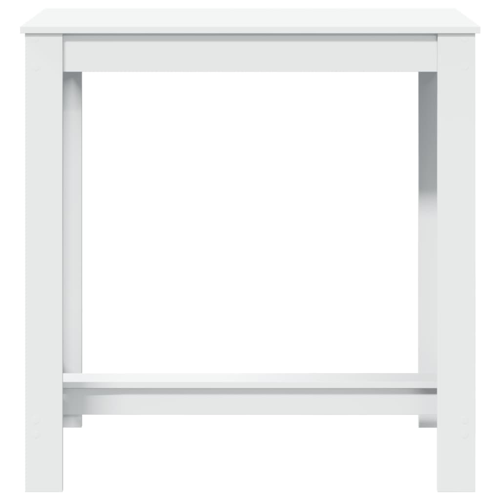 vidaXL Stolik barowy, biały, 102x50x103,5 cm, materiał drewnopochodny