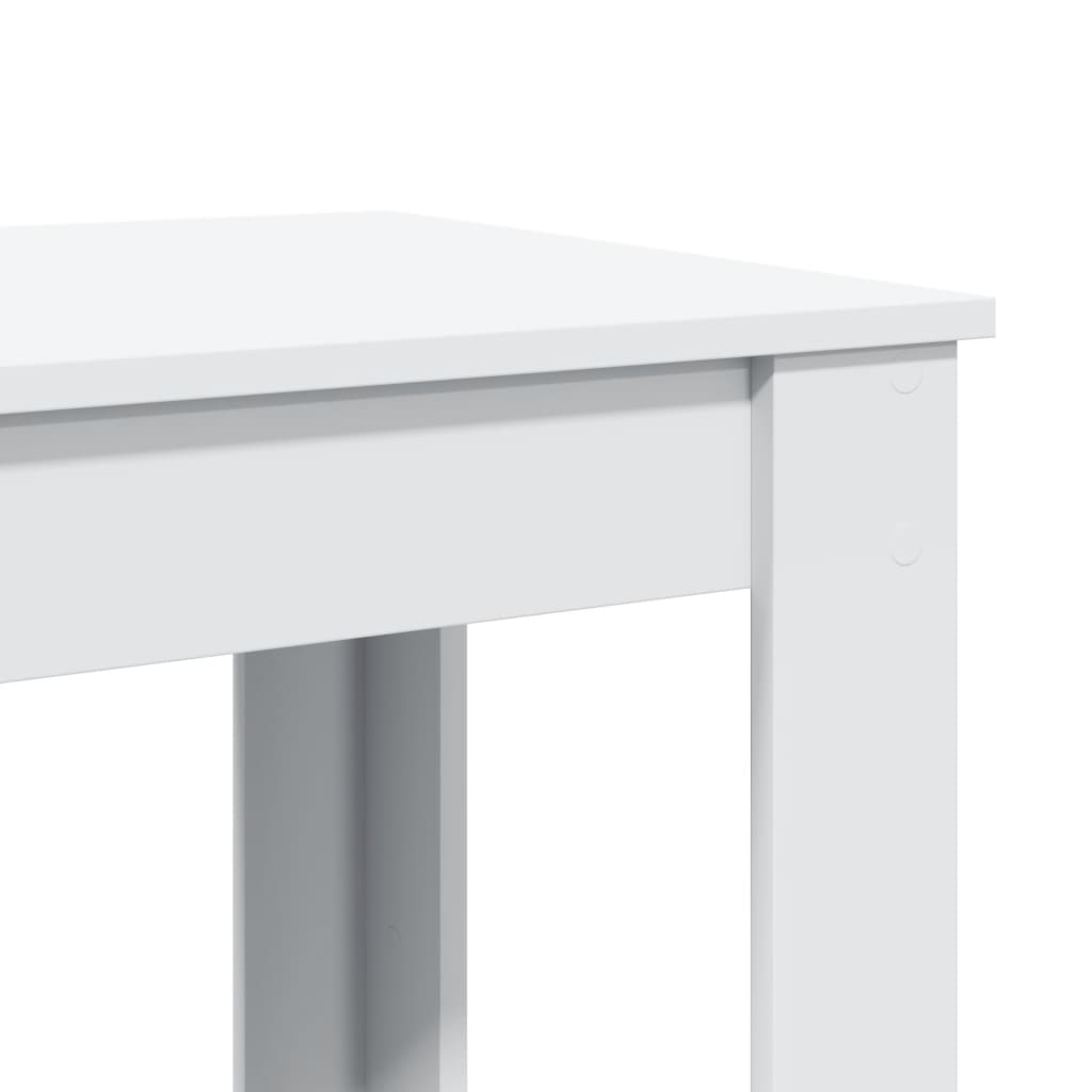 vidaXL Stolik barowy, biały, 102x50x103,5 cm, materiał drewnopochodny