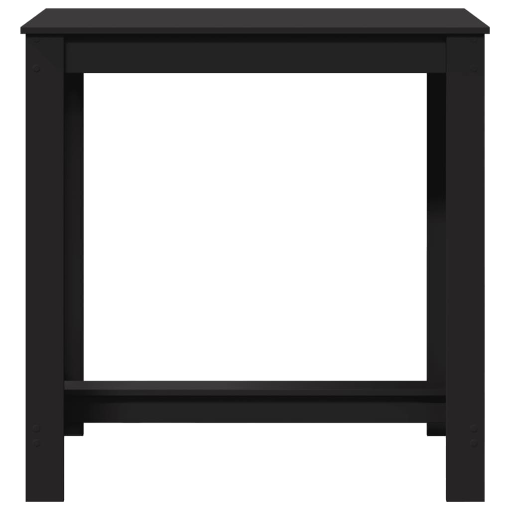 vidaXL Stolik barowy, czarny, 102x50x103,5 cm, materiał drewnopochodny