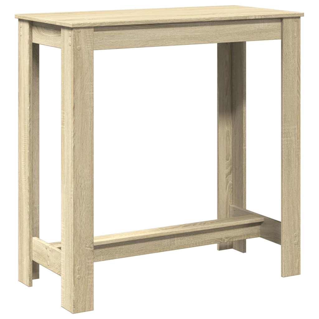 vidaXL Stolik barowy, dąb sonoma, 102x50x103,5 cm