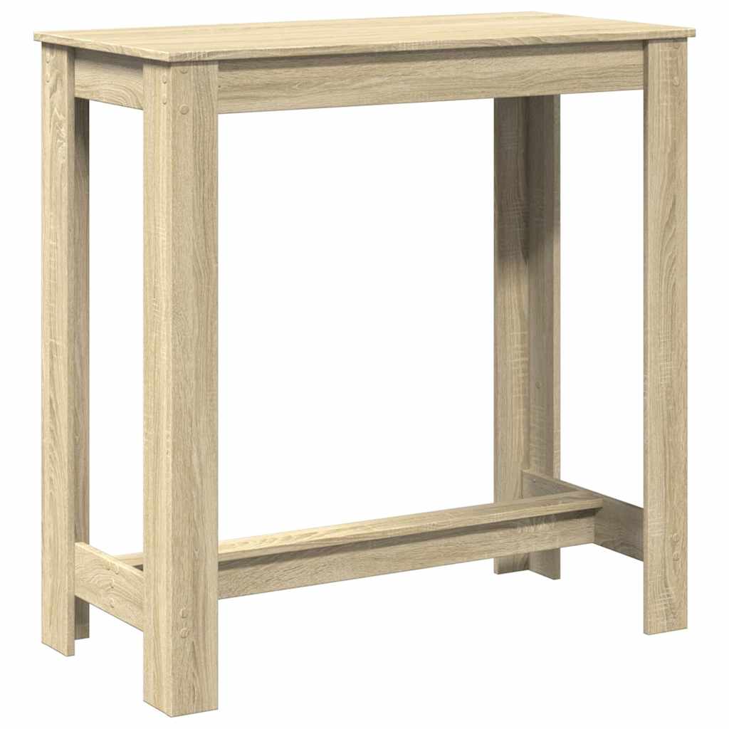 vidaXL Stolik barowy, dąb sonoma, 102x50x103,5 cm