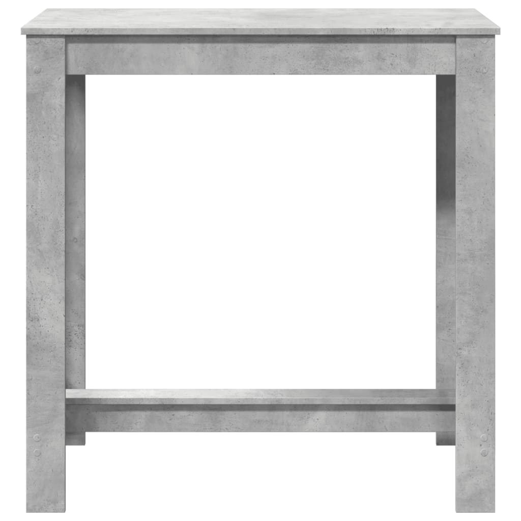 vidaXL Stolik barowy, szarość betonu, 102x50x103,5 cm