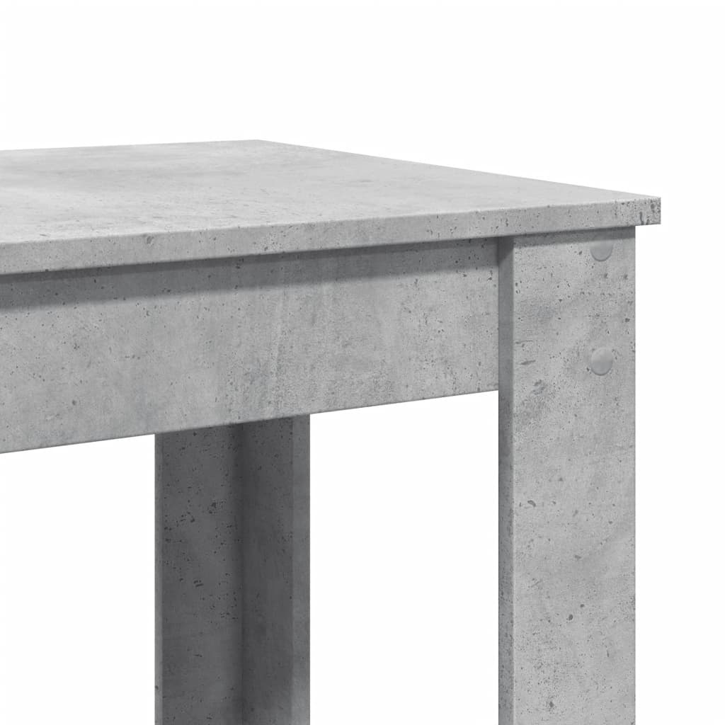 vidaXL Stolik barowy, szarość betonu, 102x50x103,5 cm