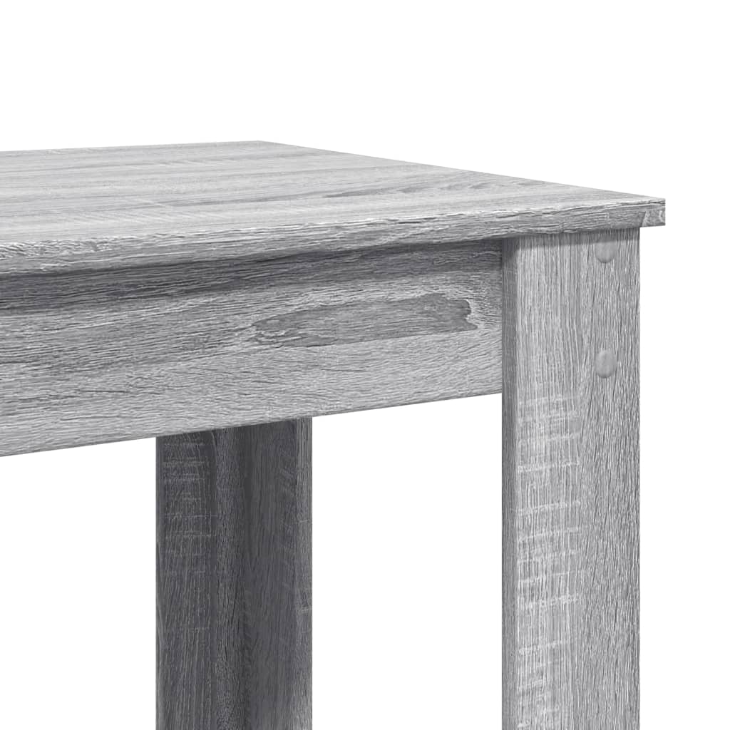 vidaXL Stolik barowy, szary dąb sonoma, 102x50x103,5 cm