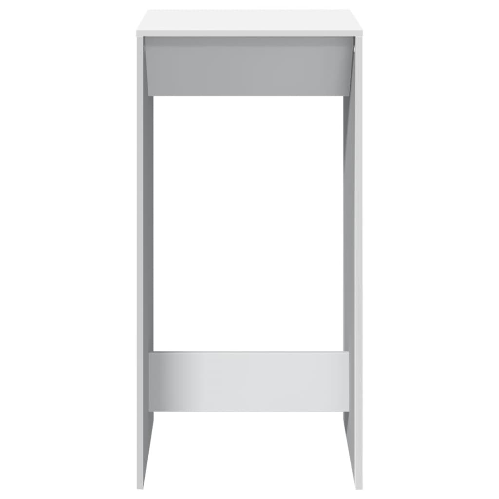 vidaXL Stolik barowy, biały, 51x50x103,5 cm, materiał drewnopochodny