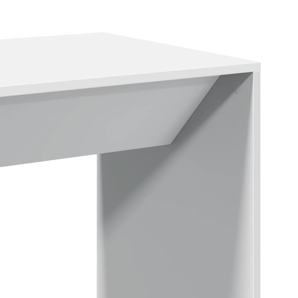 vidaXL Stolik barowy, biały, 51x50x103,5 cm, materiał drewnopochodny