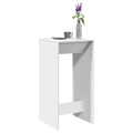 vidaXL Stolik barowy, biały, 51x50x103,5 cm, materiał drewnopochodny
