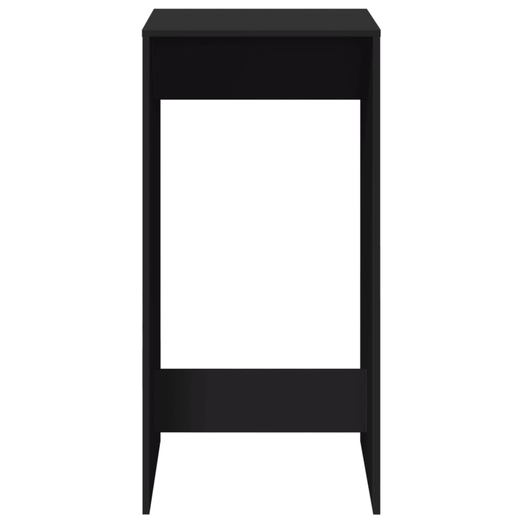 vidaXL Stolik barowy, czarny, 51x50x103,5 cm, materiał drewnopochodny
