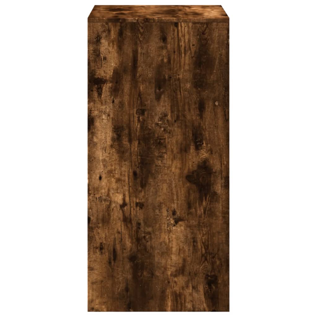 vidaXL Stolik barowy, przydymiony dąb, 51x50x103,5 cm