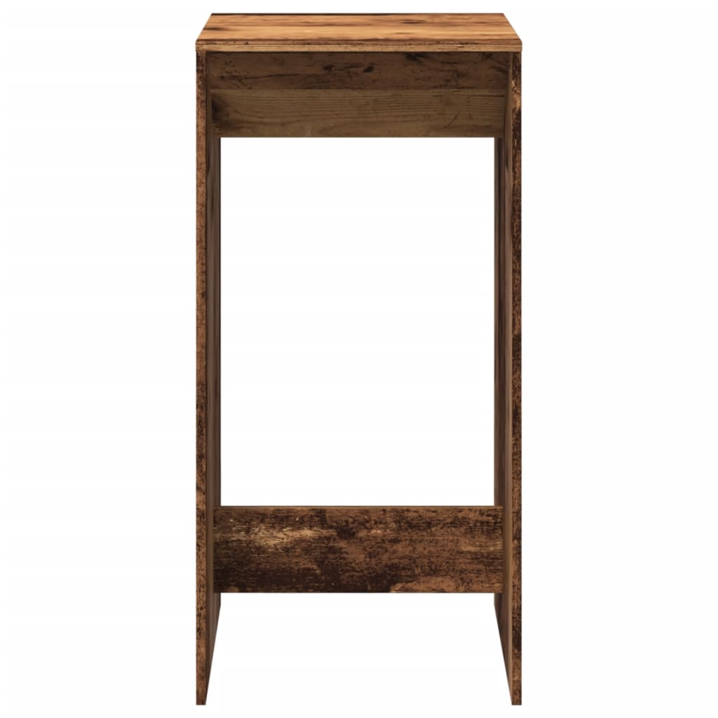 vidaXL Stolik barowy, stare drewno, 51x50x103,5cm