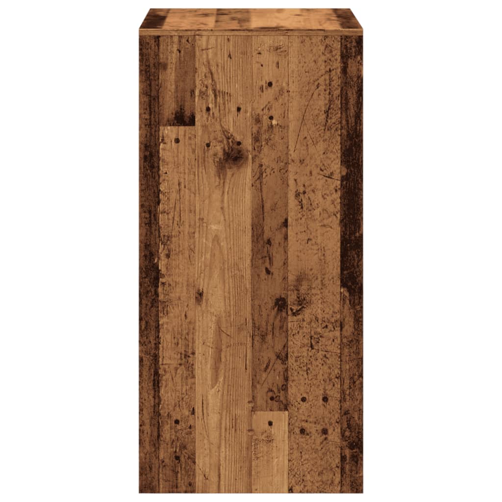 vidaXL Stolik barowy, stare drewno, 51x50x103,5cm