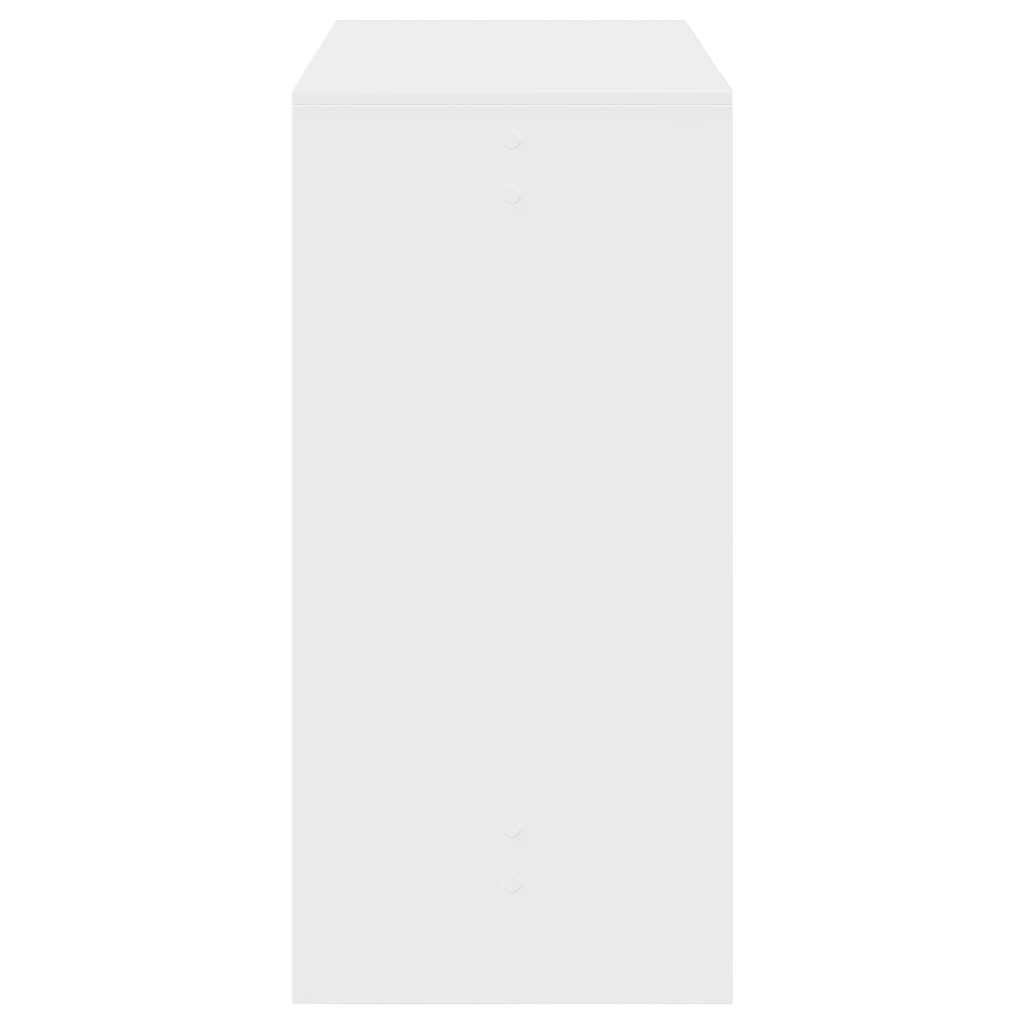 vidaXL Stolik barowy, biały, 102x50x103,5 cm, materiał drewnopochodny