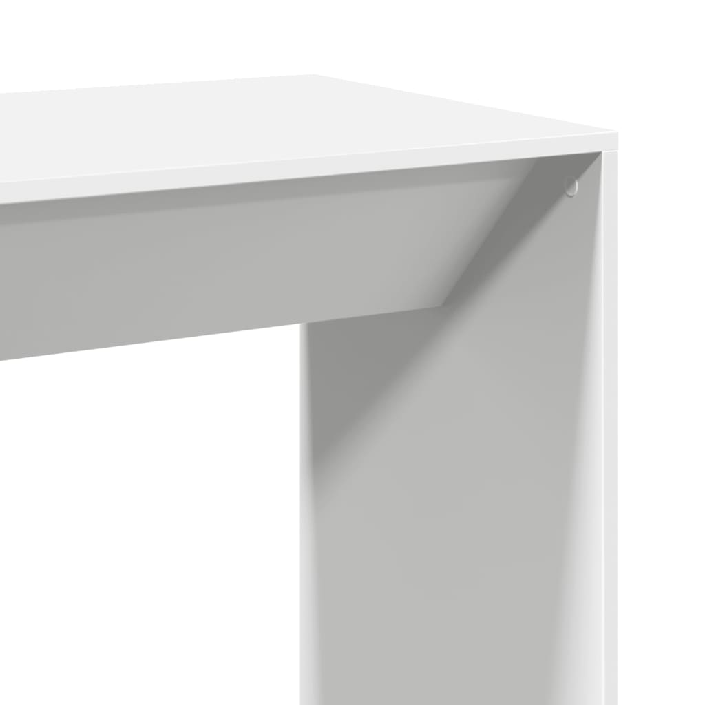 vidaXL Stolik barowy, biały, 102x50x103,5 cm, materiał drewnopochodny