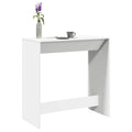 vidaXL Stolik barowy, biały, 102x50x103,5 cm, materiał drewnopochodny