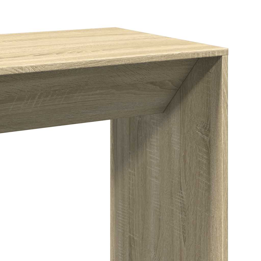 vidaXL Stolik barowy, dąb sonoma, 102x50x103,5 cm