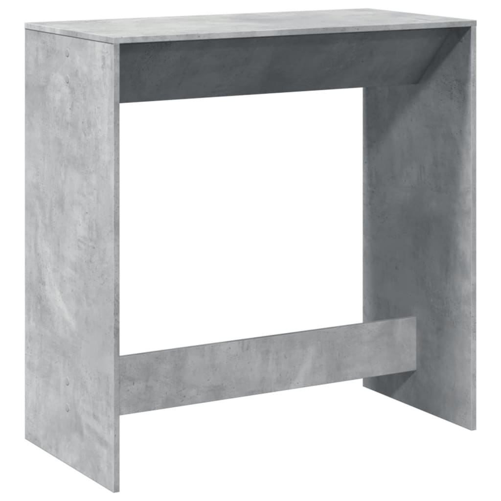 vidaXL Stolik barowy, szarość betonu, 102x50x103,5 cm