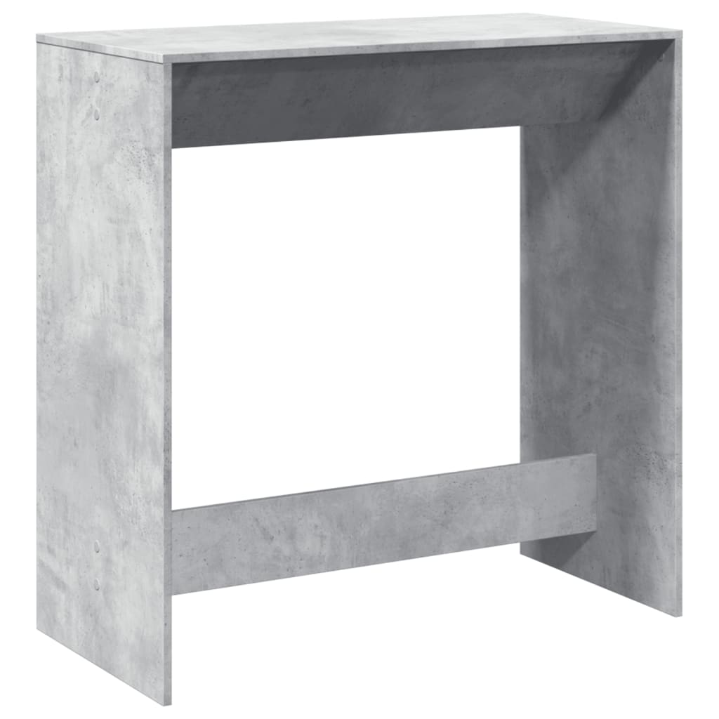 vidaXL Stolik barowy, szarość betonu, 102x50x103,5 cm