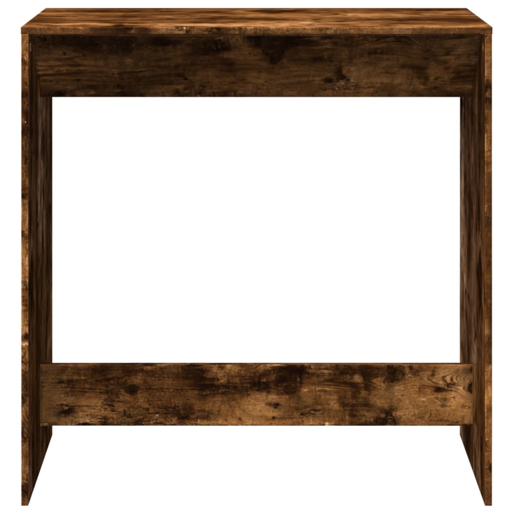 vidaXL Stolik barowy, przydymiony dąb, 102x50x103,5 cm