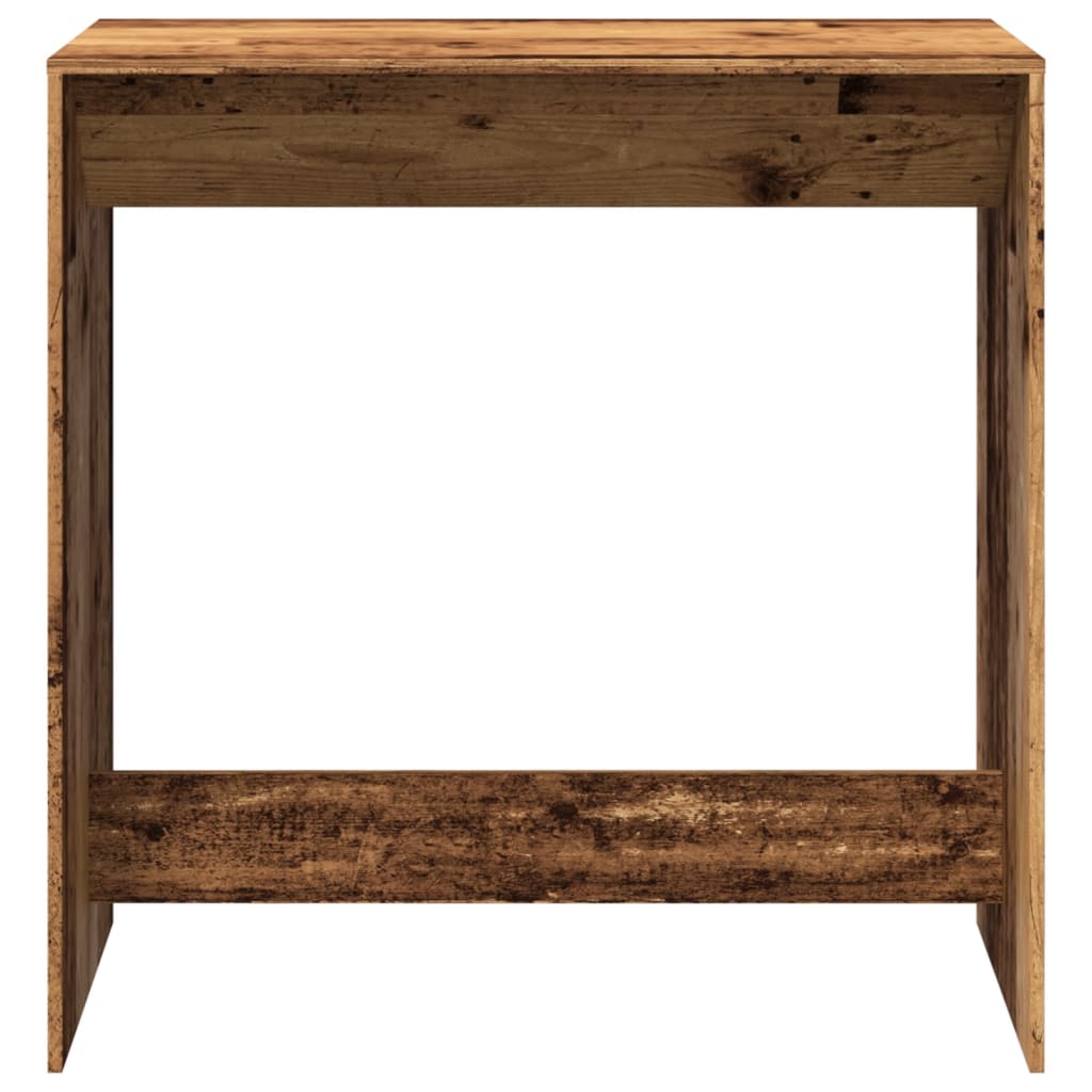 vidaXL Stolik barowy, stare drewno, 102x50x103,5 cm