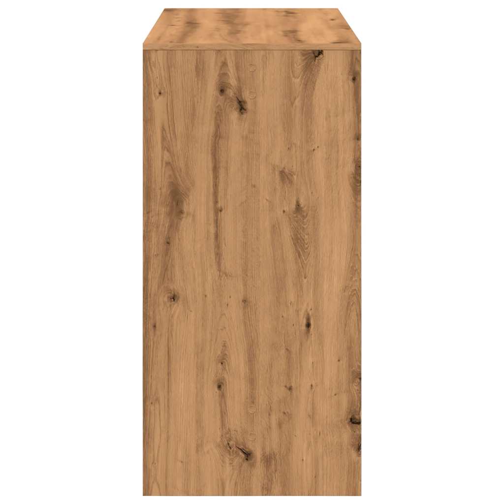 vidaXL Stolik barowy, dąb artisian, 102x50x103,5 cm
