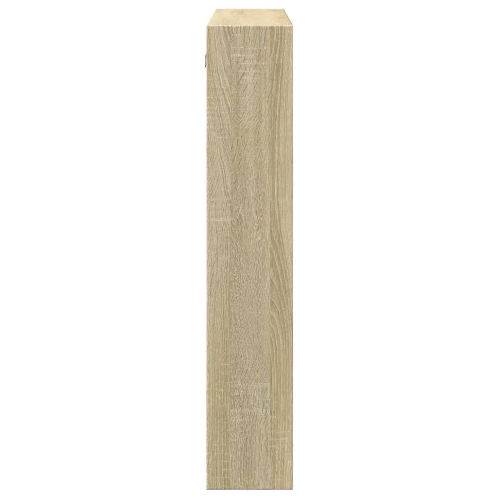 vidaXL Szafka ścienna, dąb sonoma, 80x15x80, materiał drewnopochodny