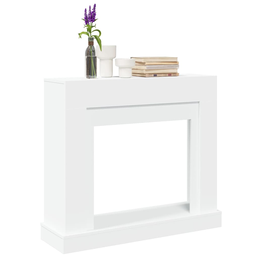 vidaXL Obudowa kominka, biała, 100x30x87,5 cm, materiał drewnopochodny
