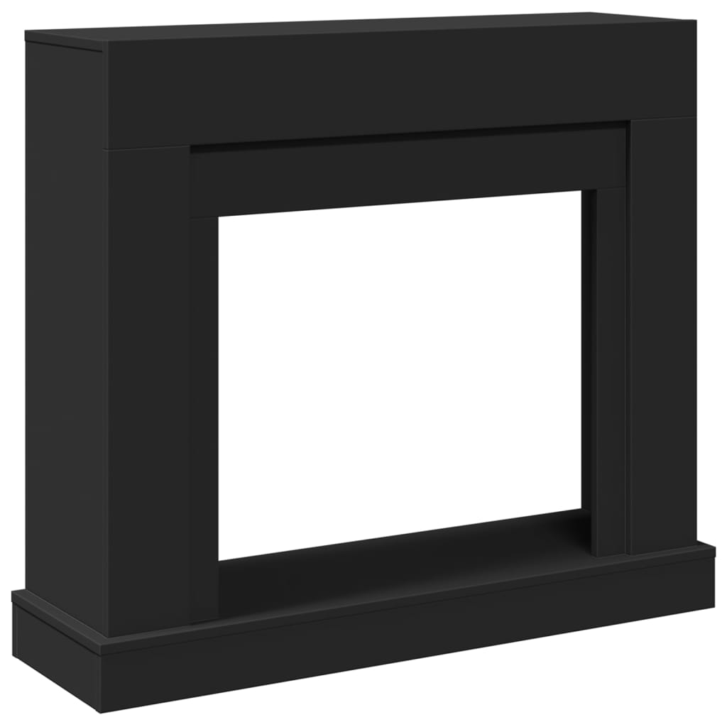 vidaXL Obudowa kominka, czarna, 100x30x87,5cm, materiał drewnopochodny