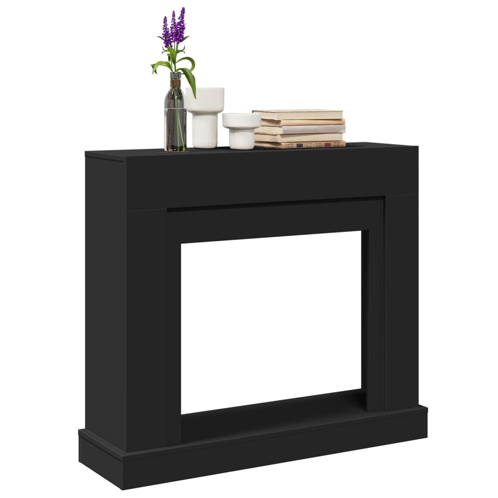 vidaXL Obudowa kominka, czarna, 100x30x87,5cm, materiał drewnopochodny
