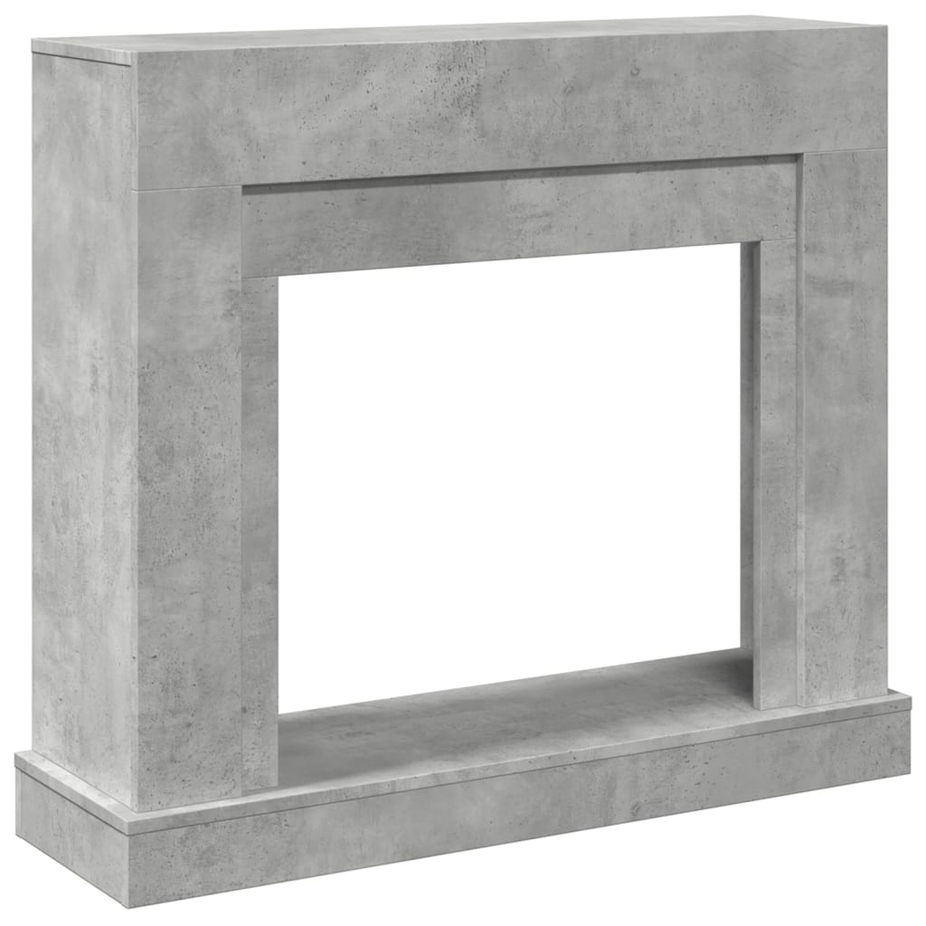 vidaXL Obudowa kominka, szarość betonu, 100x30x87,5 cm