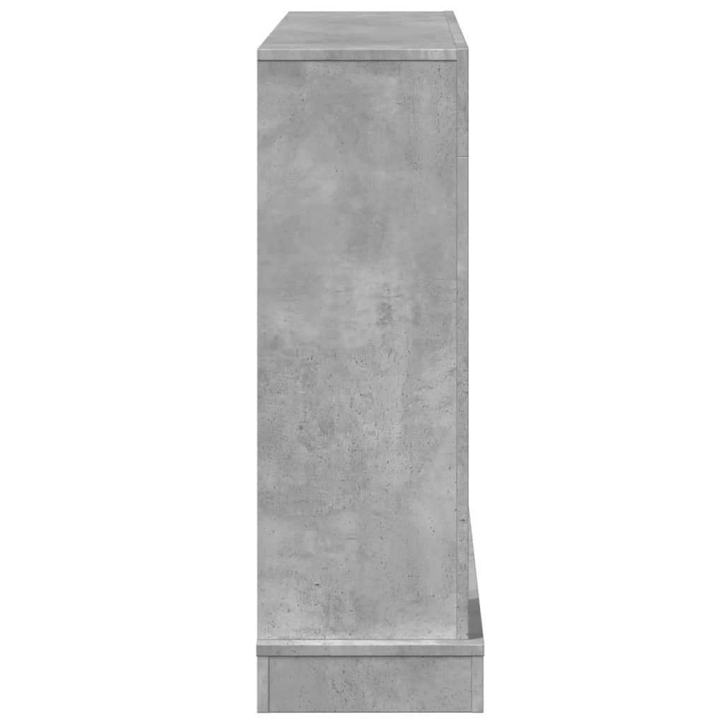 vidaXL Obudowa kominka, szarość betonu, 100x30x87,5 cm