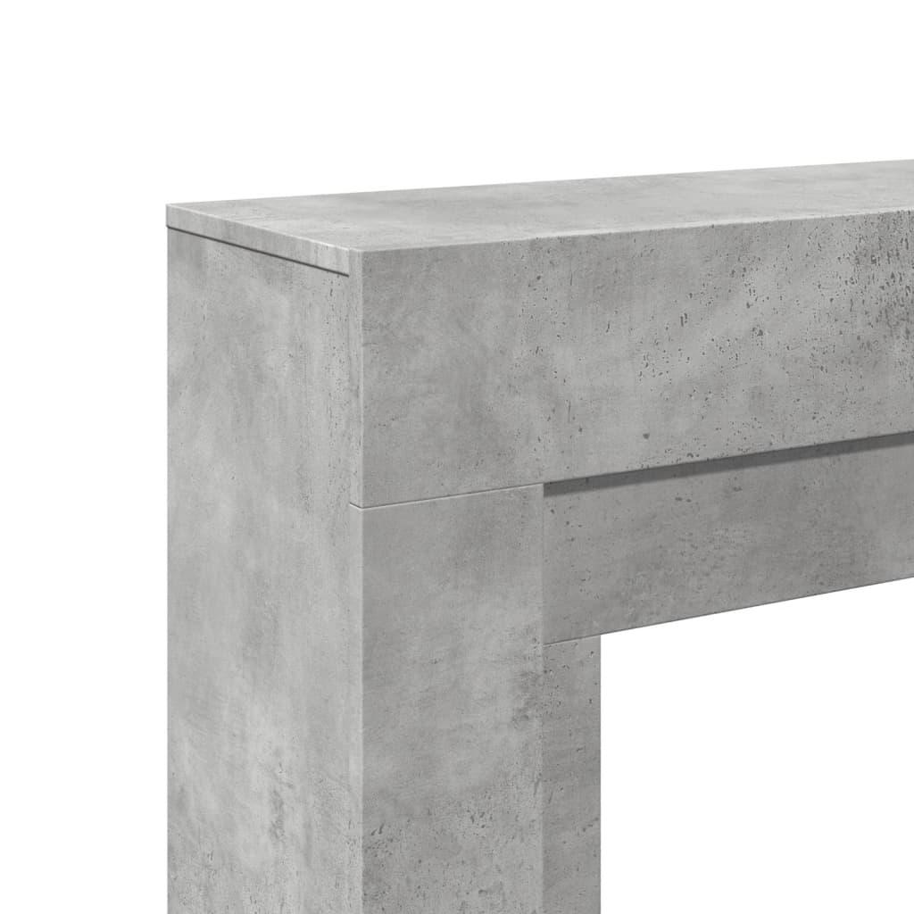 vidaXL Obudowa kominka, szarość betonu, 100x30x87,5 cm