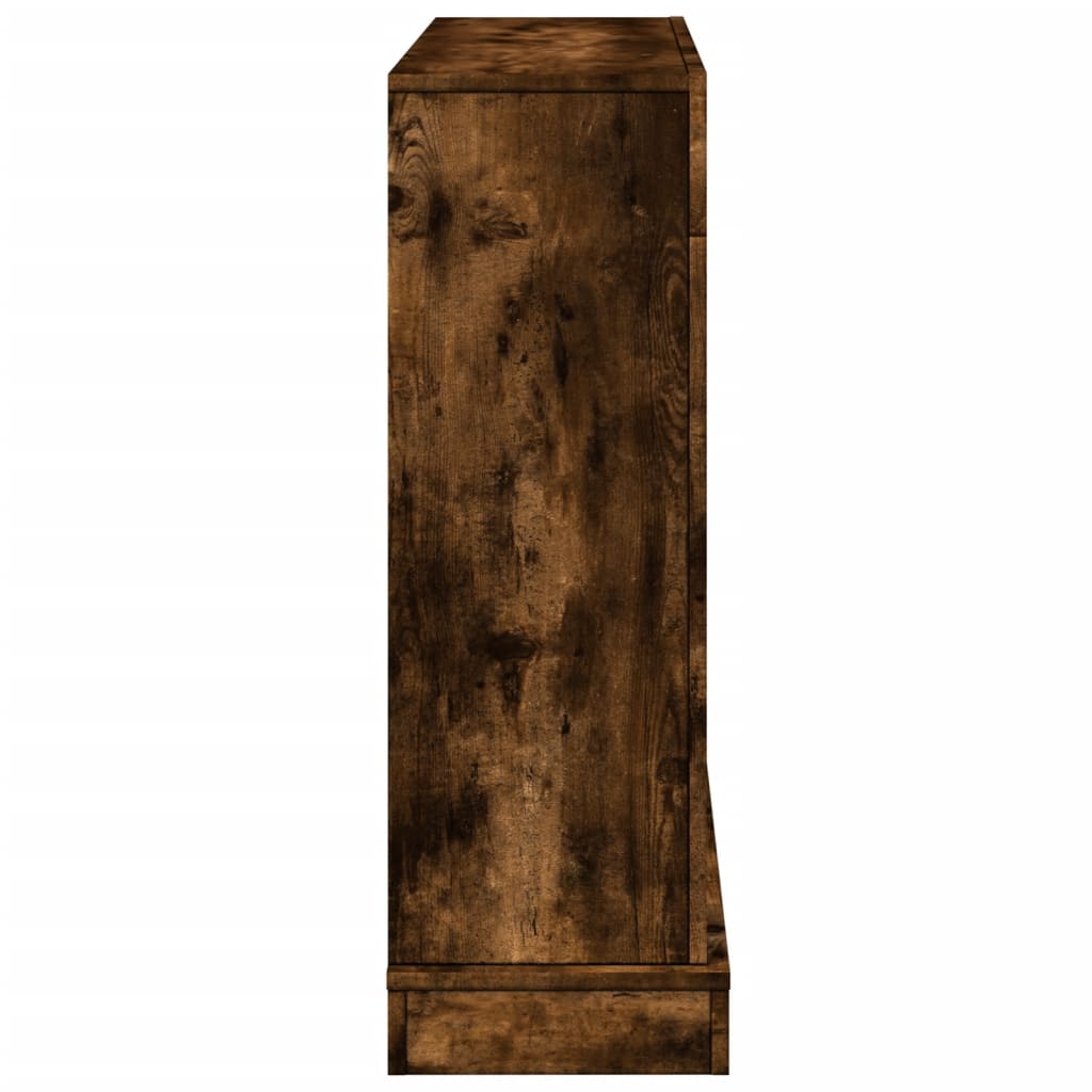 vidaXL Obudowa kominka, przydymiony dąb, 100x30x87,5 cm