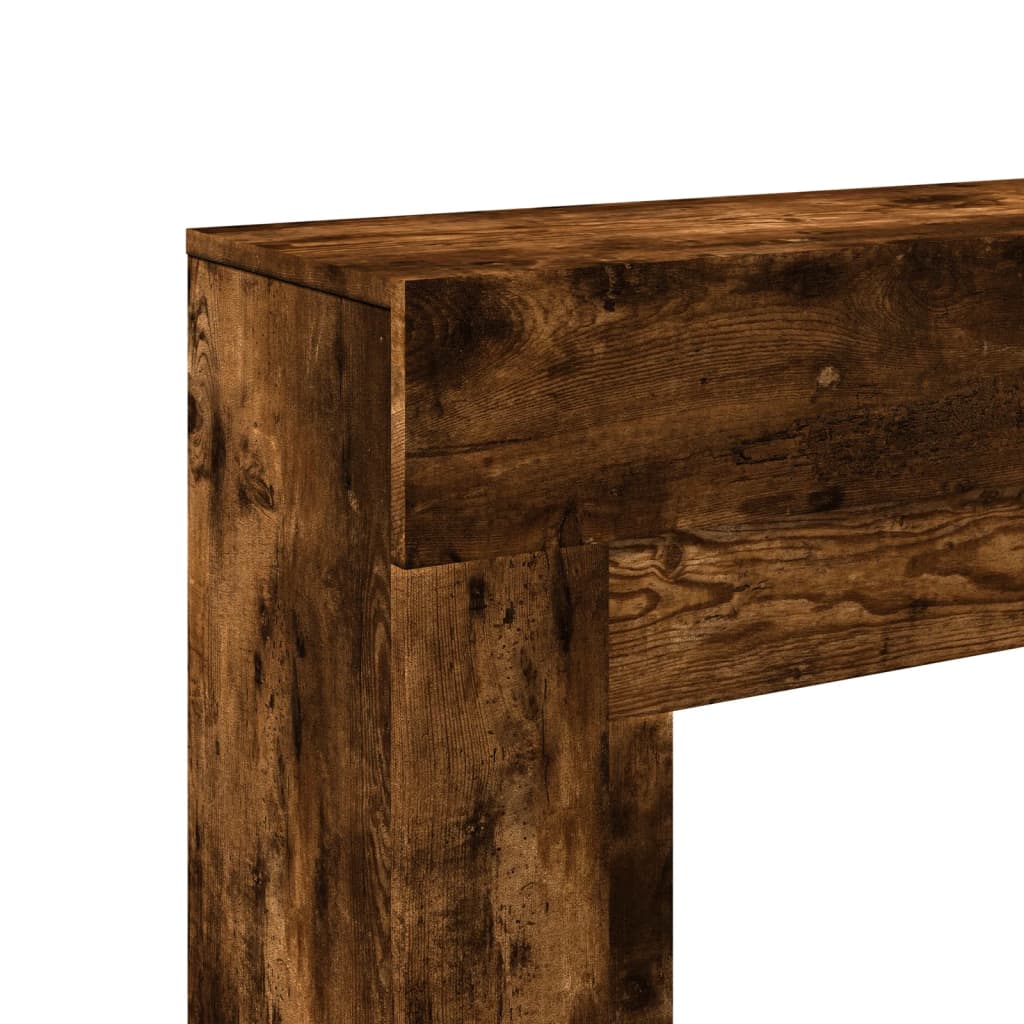 vidaXL Obudowa kominka, przydymiony dąb, 100x30x87,5 cm