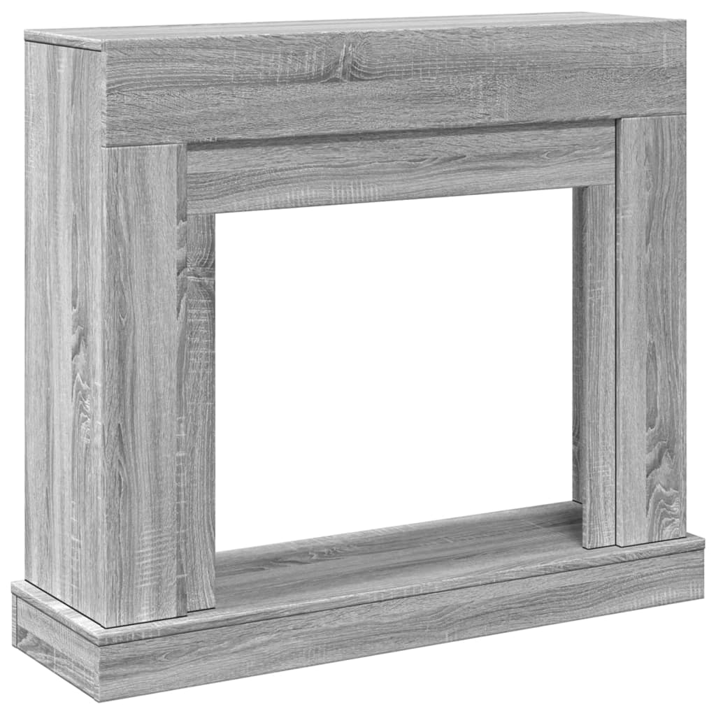 vidaXL Obudowa kominka, szary dąb sonoma, 100x30x87,5 cm