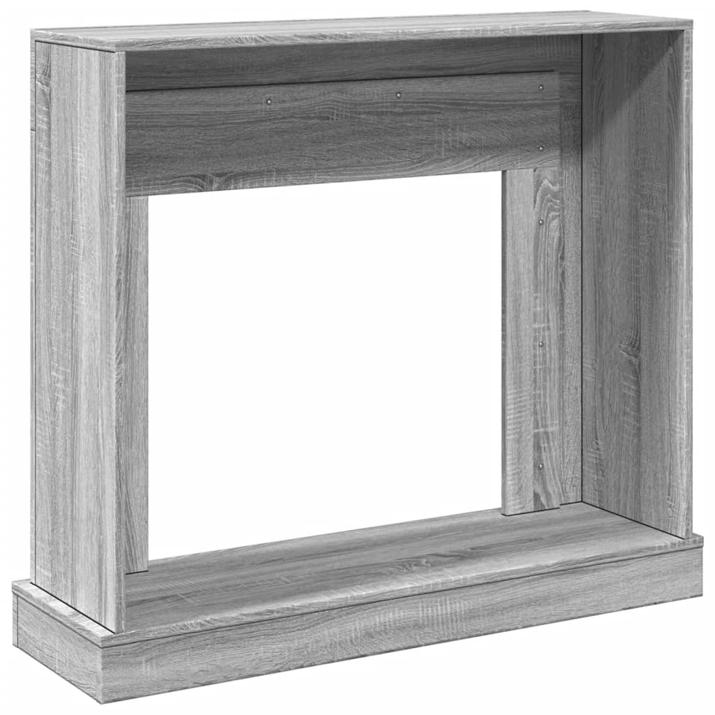 vidaXL Obudowa kominka, szary dąb sonoma, 100x30x87,5 cm