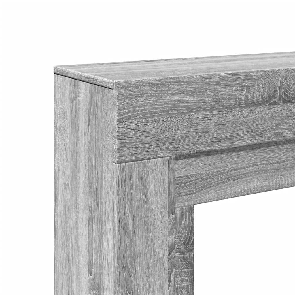 vidaXL Obudowa kominka, szary dąb sonoma, 100x30x87,5 cm