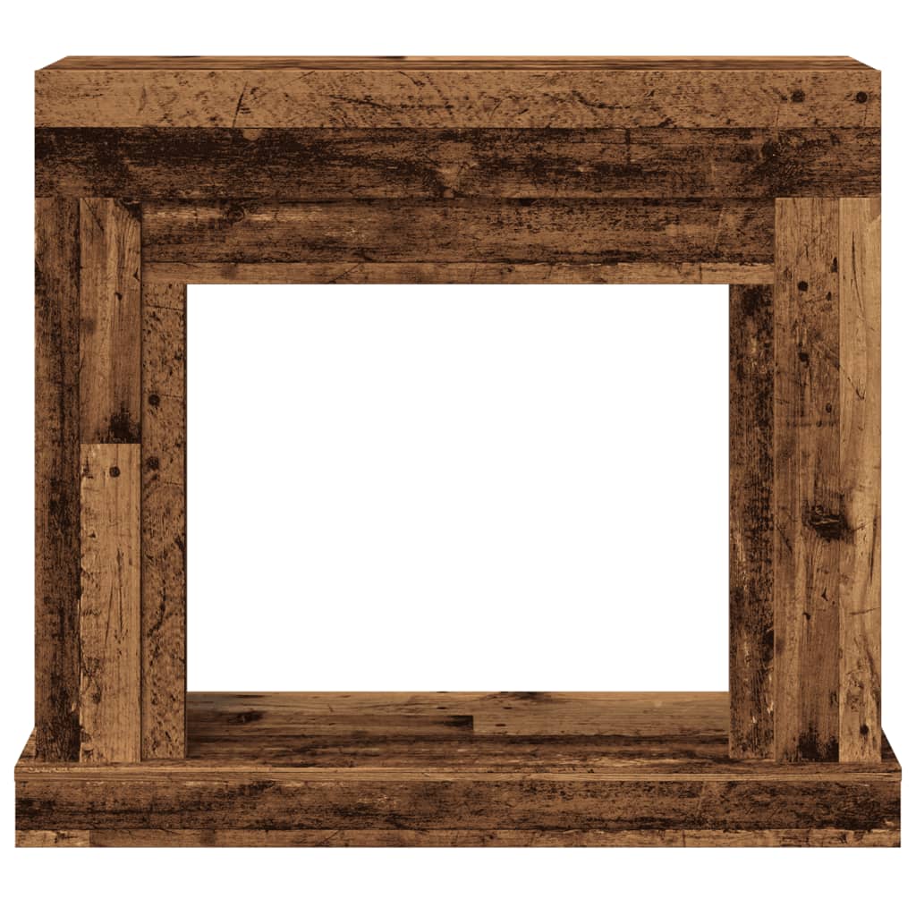 vidaXL Obudowa kominka, stare drewno, 100x30x87,5 cm