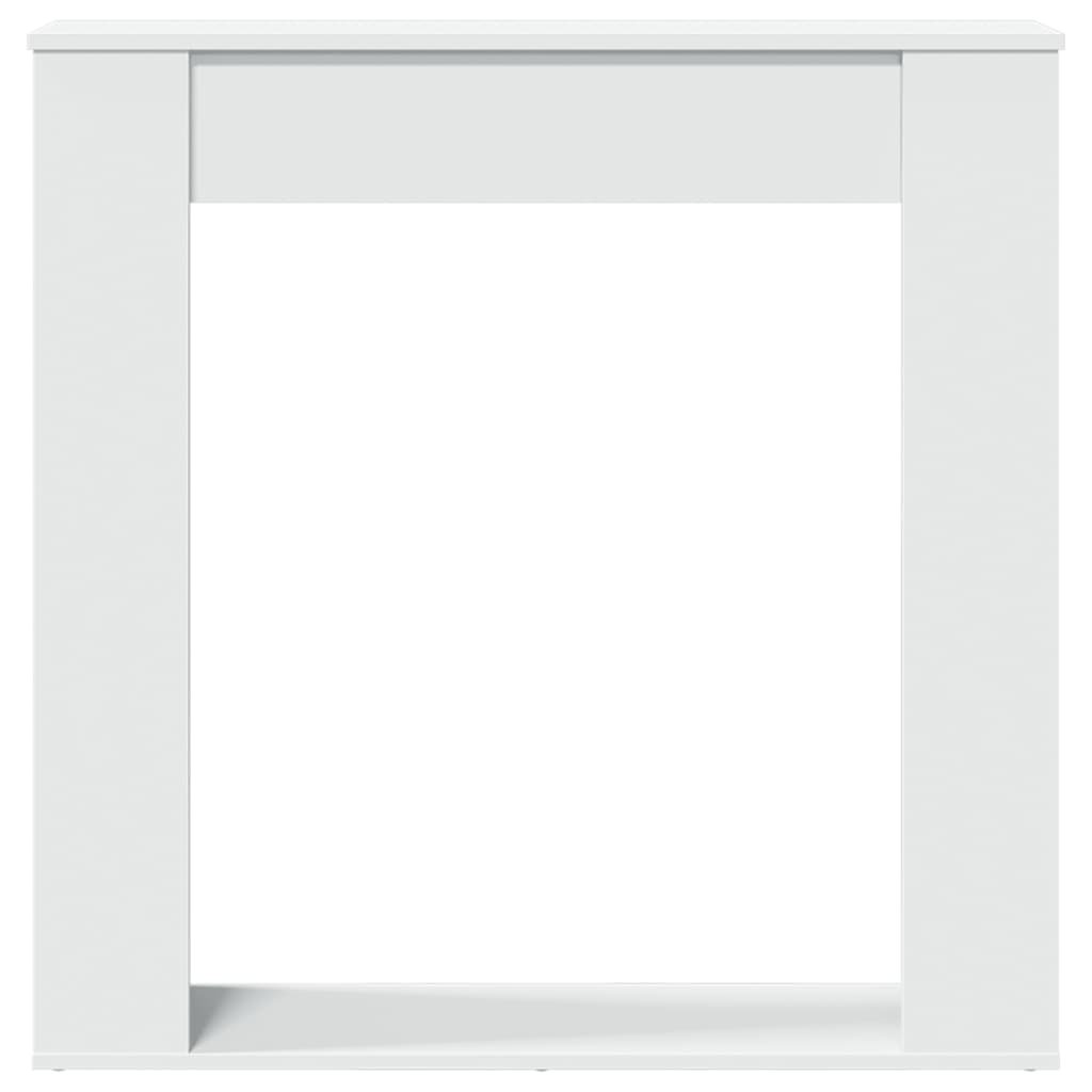 vidaXL Obudowa kominka, biała, 100x20x100 cm, materiał drewnopochodny