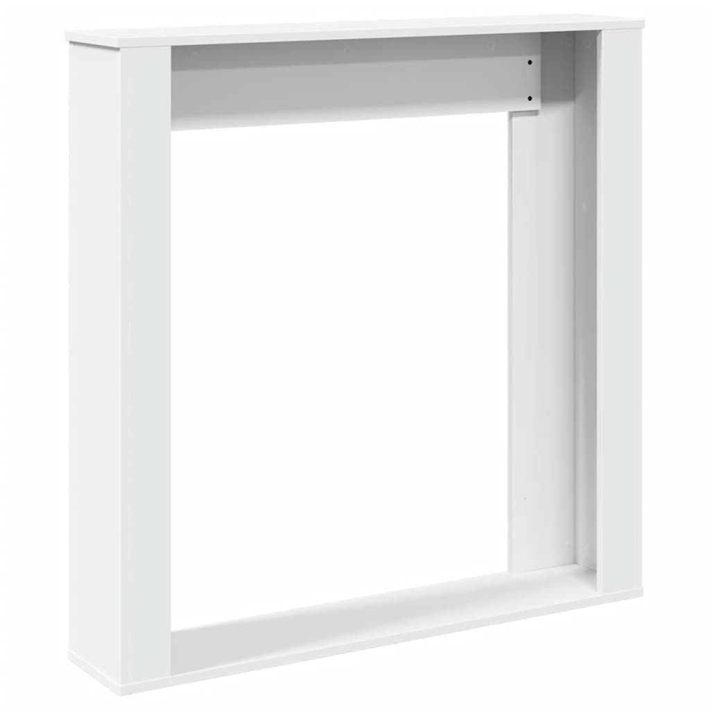vidaXL Obudowa kominka, biała, 100x20x100 cm, materiał drewnopochodny