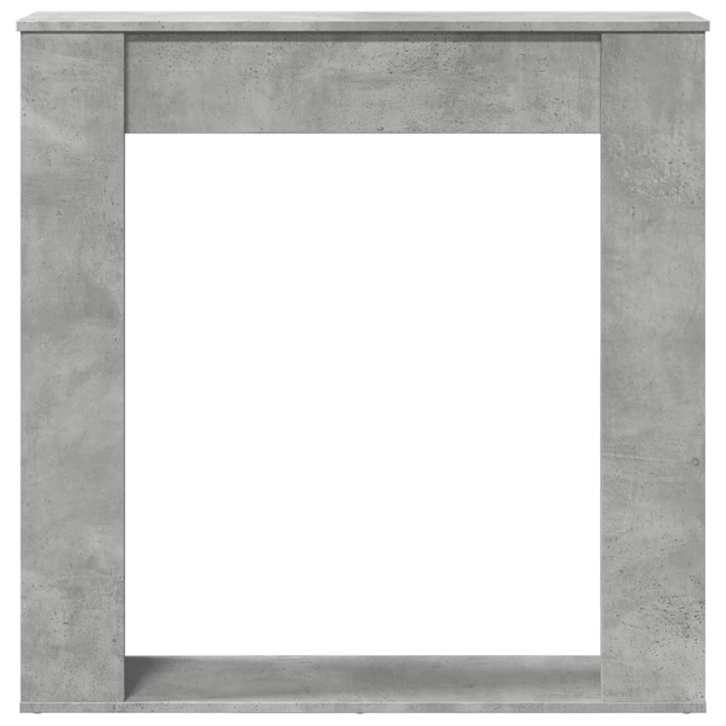 vidaXL Obudowa kominka, szarość betonu, 100x20x100 cm