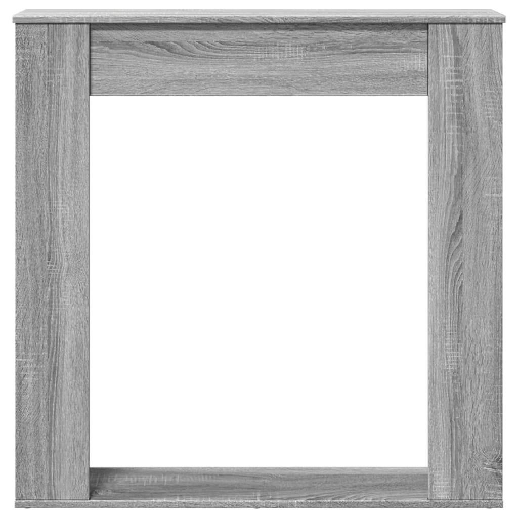 vidaXL Obudowa kominka, szary dąb sonoma, 100x20x100 cm