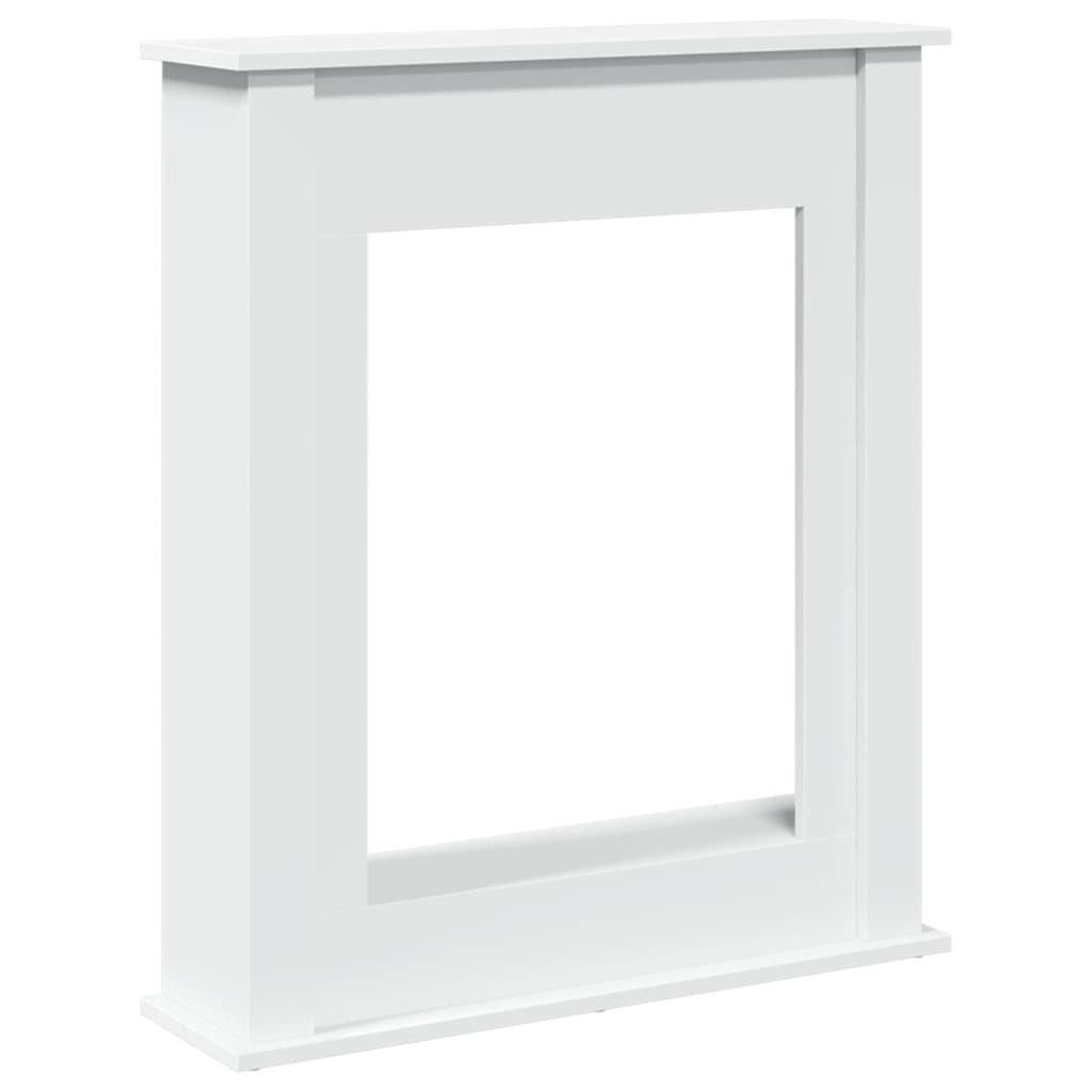vidaXL Obudowa kominka, biała, 75x20x87,5 cm, materiał drewnopochodny
