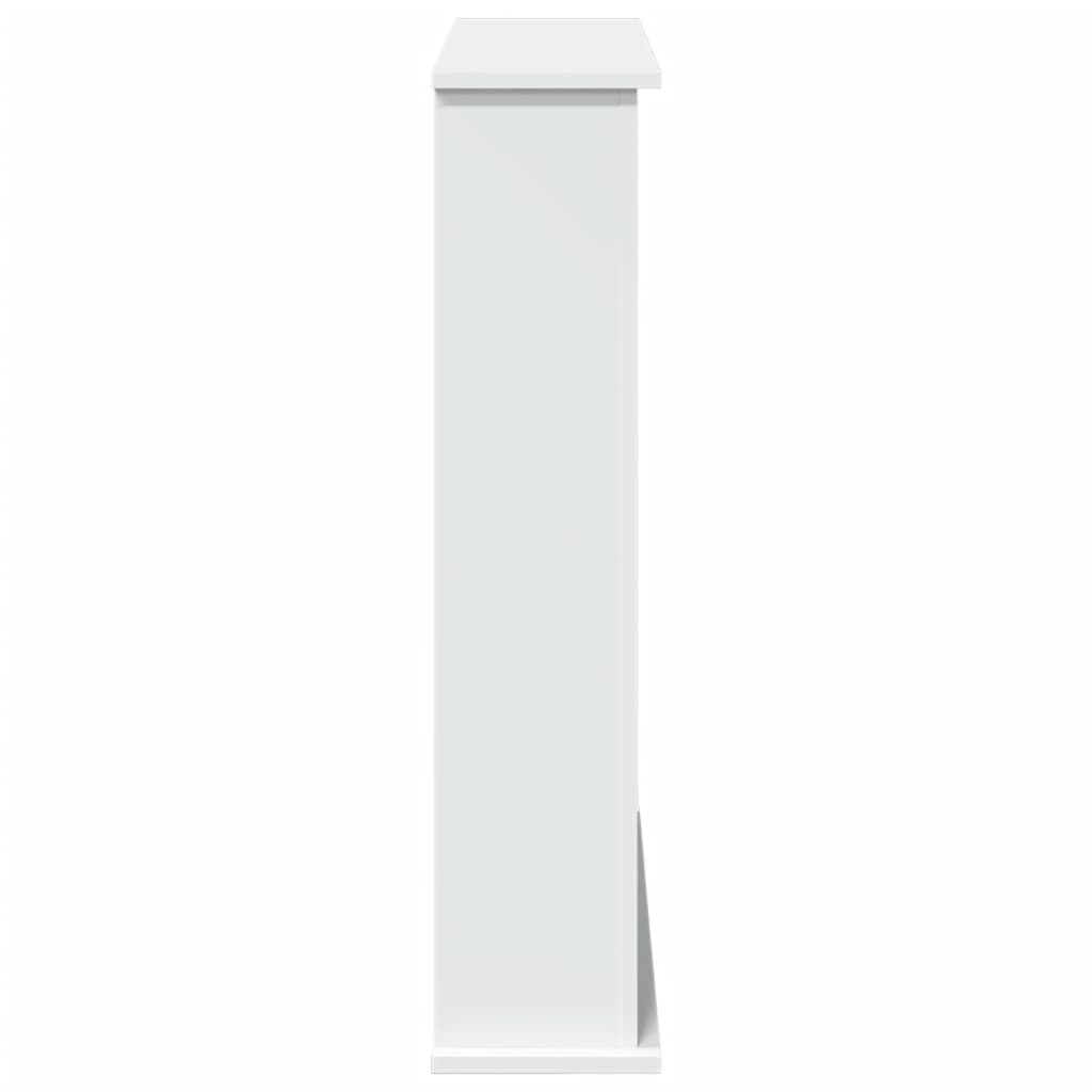 vidaXL Obudowa kominka, biała, 75x20x87,5 cm, materiał drewnopochodny
