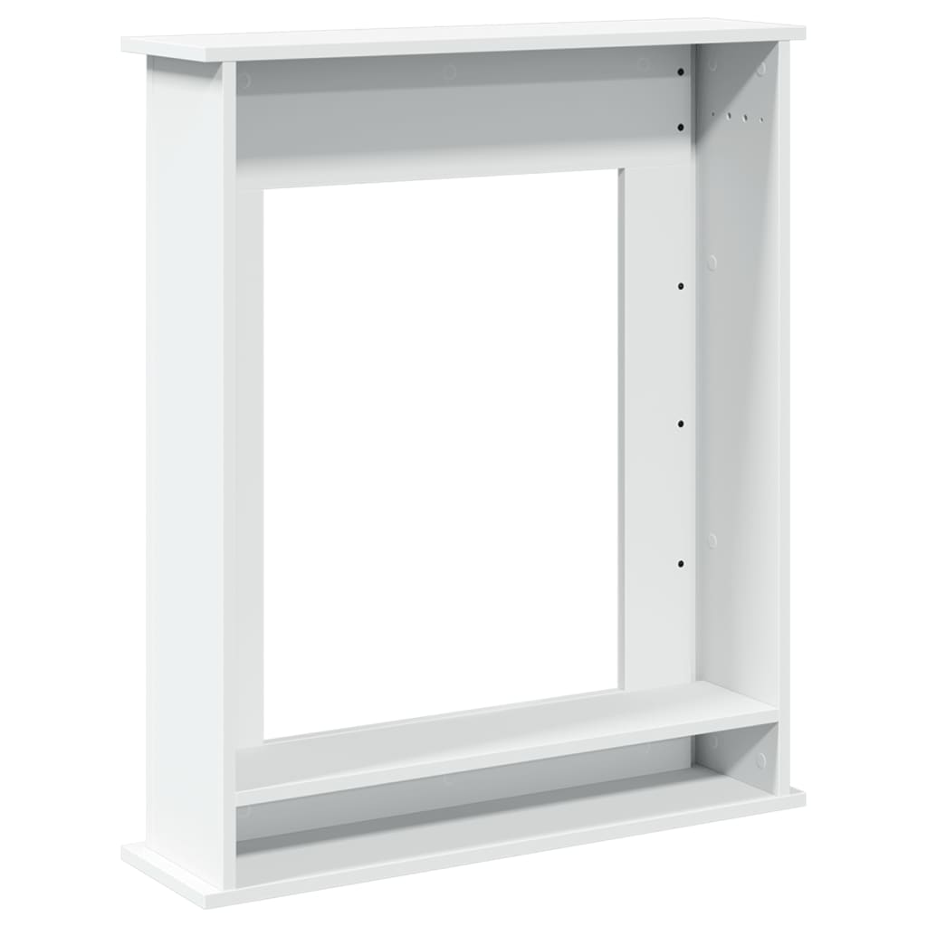 vidaXL Obudowa kominka, biała, 75x20x87,5 cm, materiał drewnopochodny