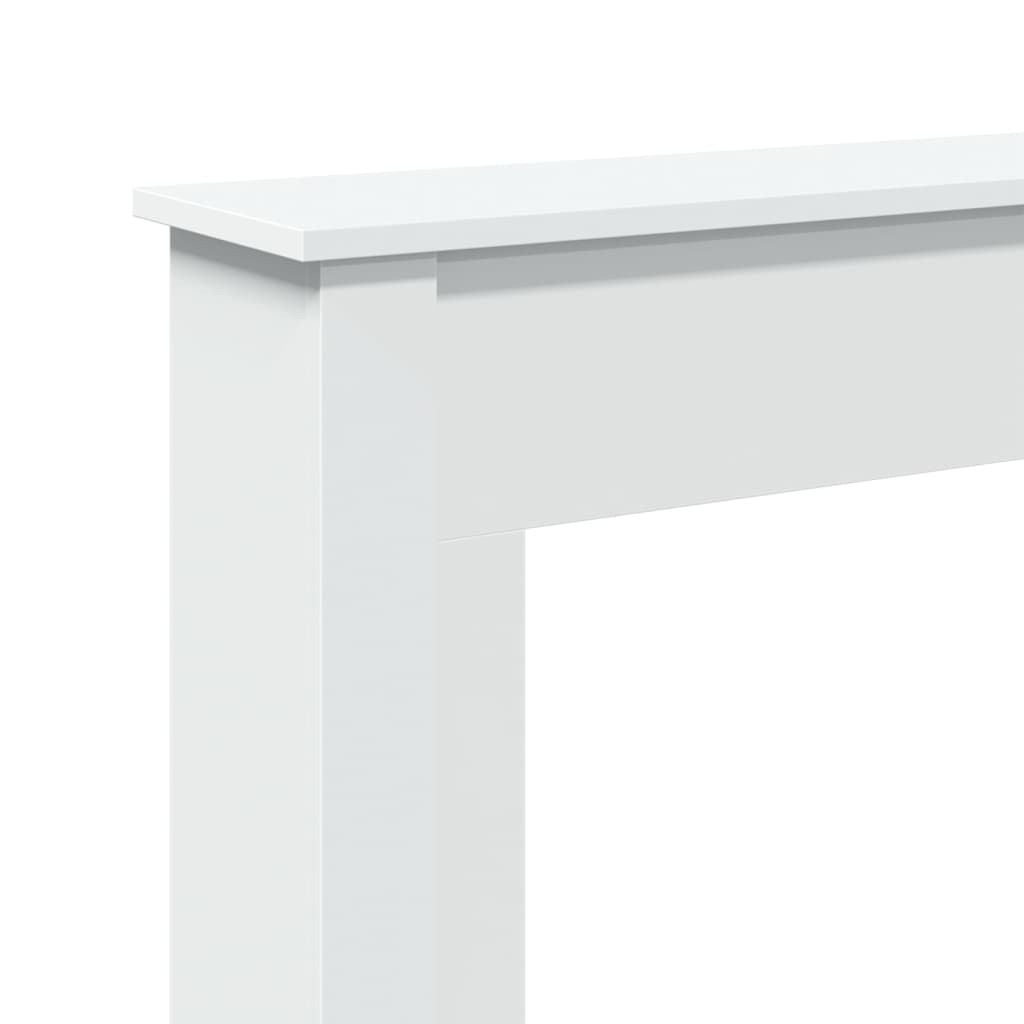 vidaXL Obudowa kominka, biała, 75x20x87,5 cm, materiał drewnopochodny