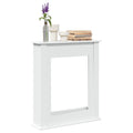 vidaXL Obudowa kominka, biała, 75x20x87,5 cm, materiał drewnopochodny